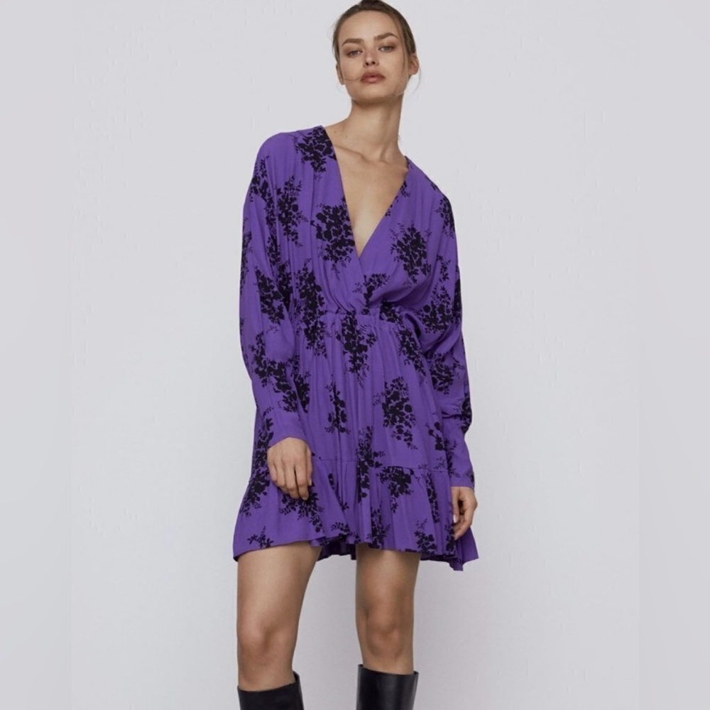 NWT Zara Floral Print Dress